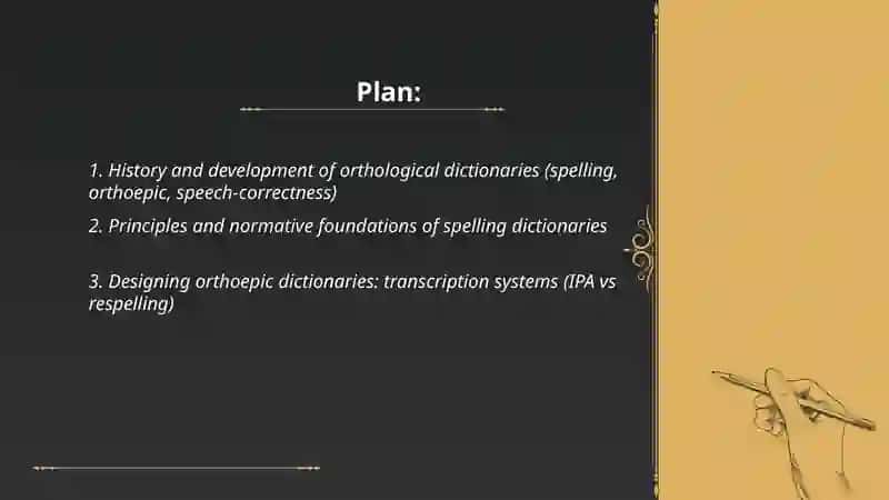 Orthological dictionaries 2