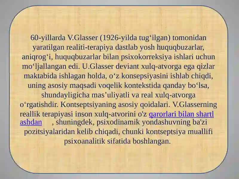 Reallik terapiyasi 2