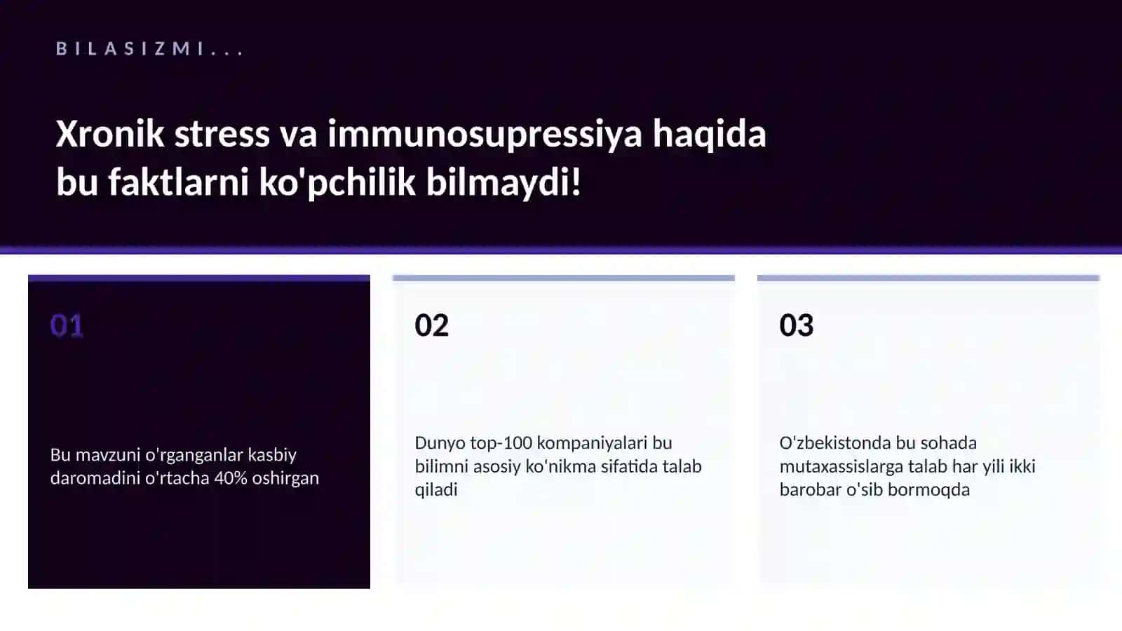 Xronik stress va immunosupressiya 2