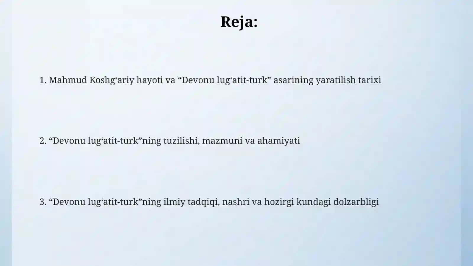 Mahmud Koshg'ariyning devoni lug'atit turk asari 2