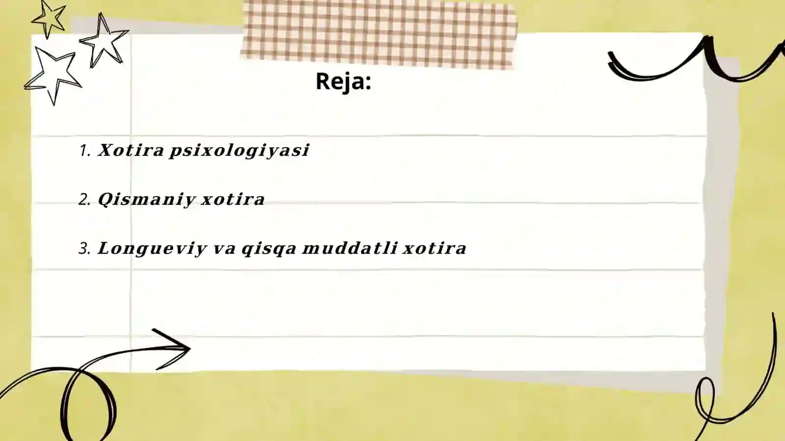 Xotira psixologiyasi 2