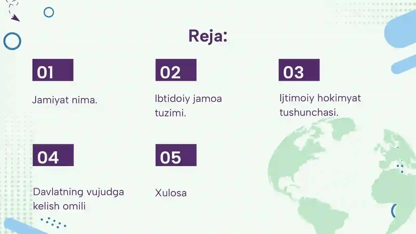 Jamiyat tushunchasi. 2