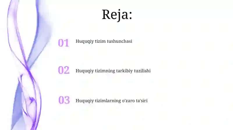 Huquq tizimi 2