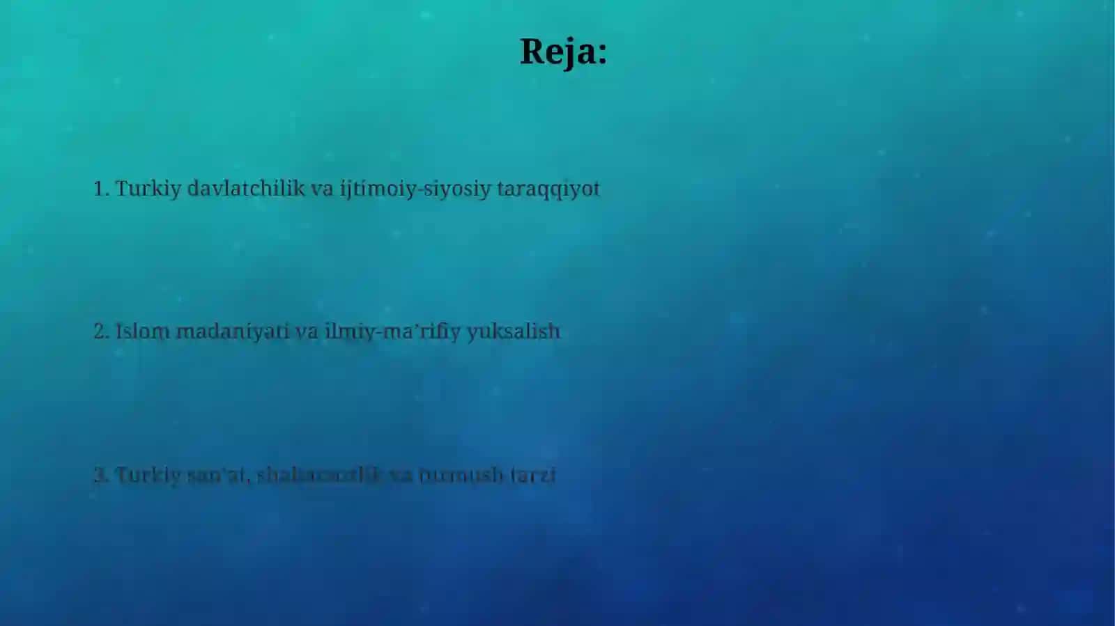 X -XV asrlar turkiy madaniyat 2