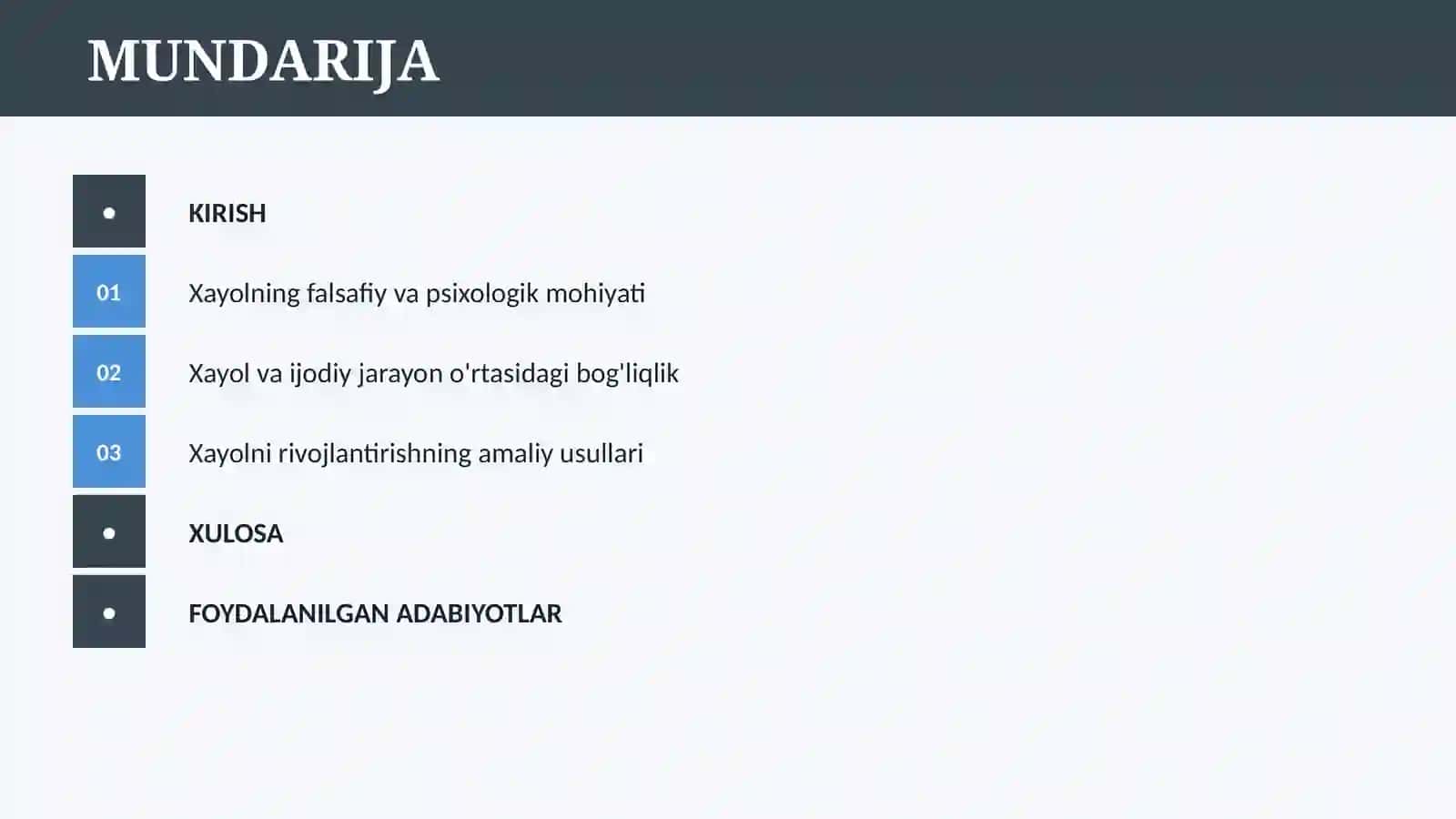 XAYOL HAQIDA TUSHUNCHA 2