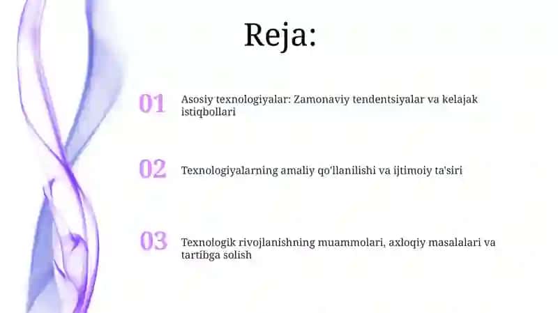 Asosiy texnologiyalar tarixi va rivojlanishi 2