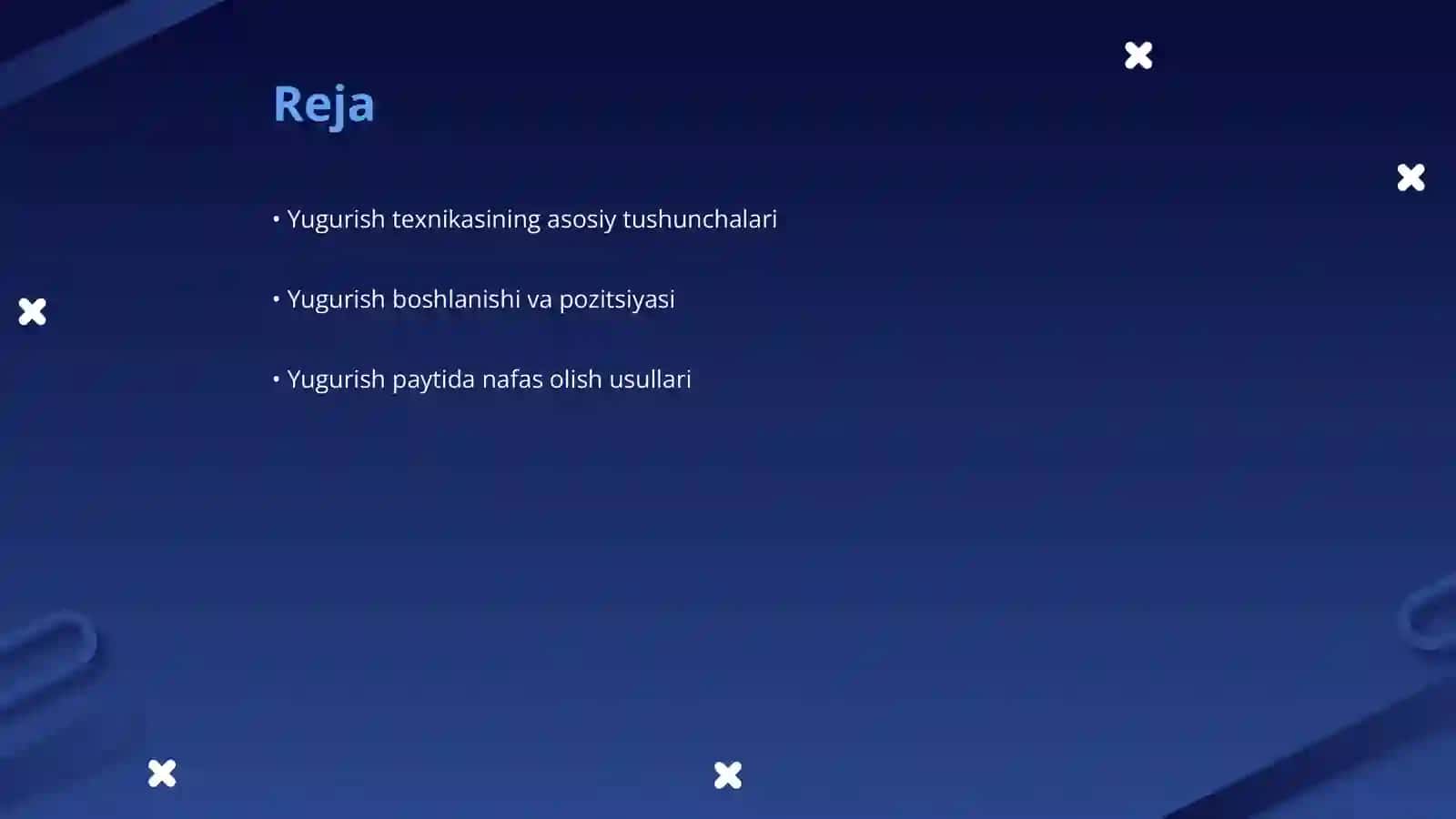 Qisqa masofaga yugurish texnikasi 2