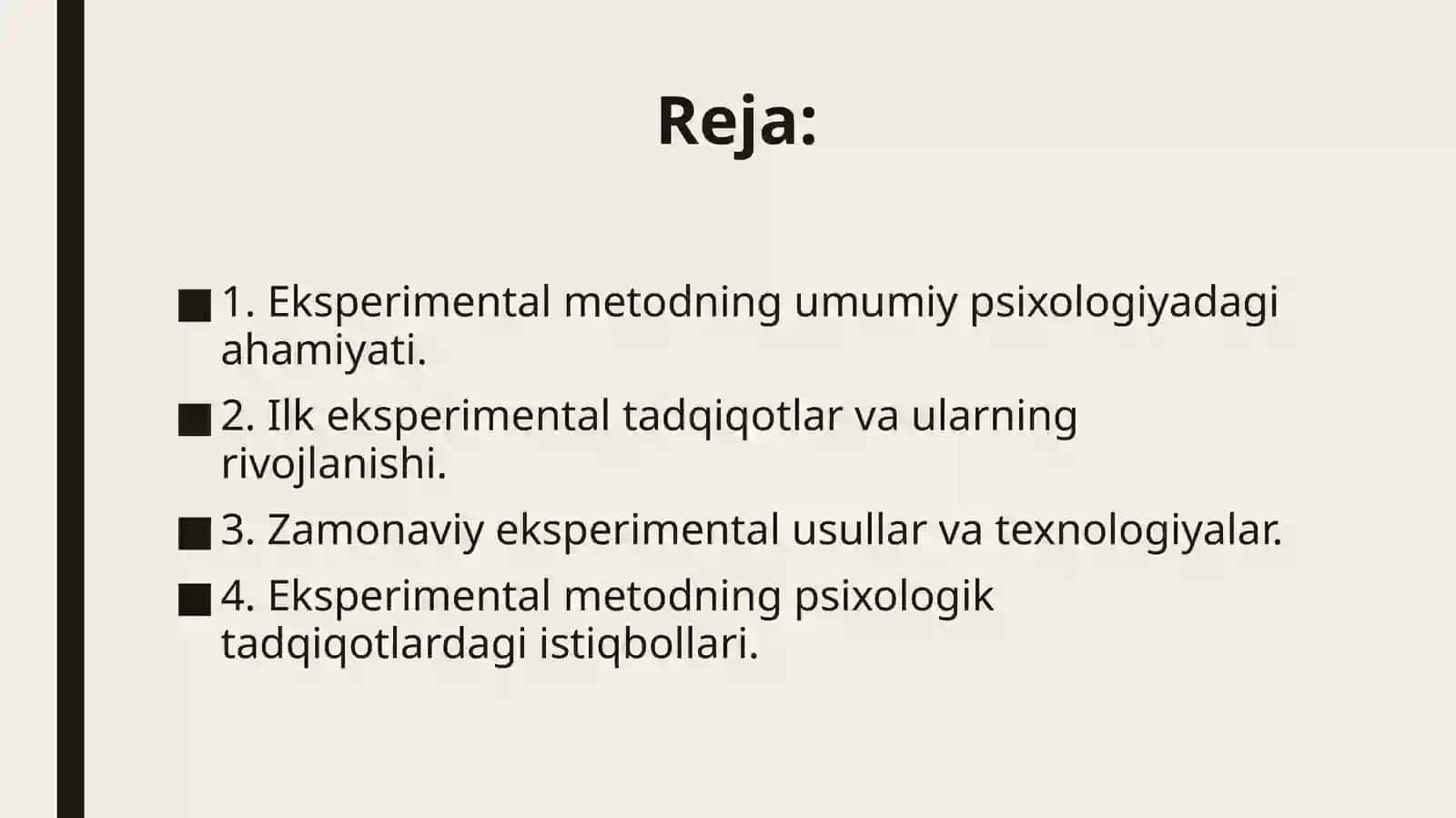 Umumiy psixologiyada eksperimental metodning rivojlanishi 2