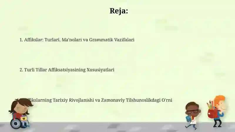 Turli tillarda affikslar joylashuvi 2