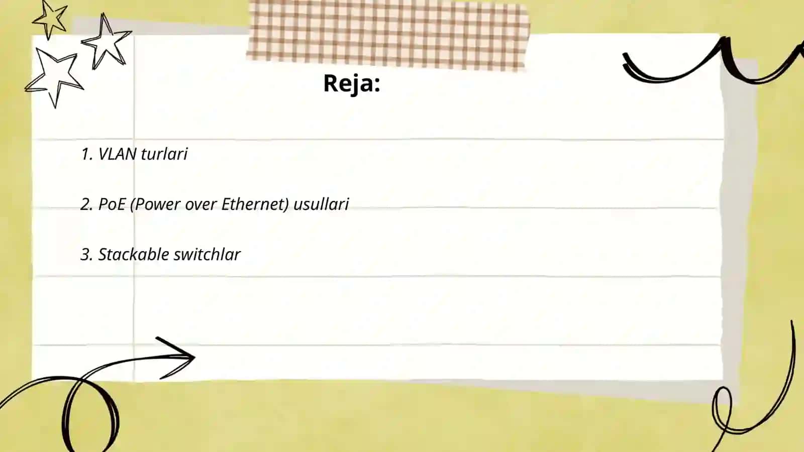 VLAN turlari 2