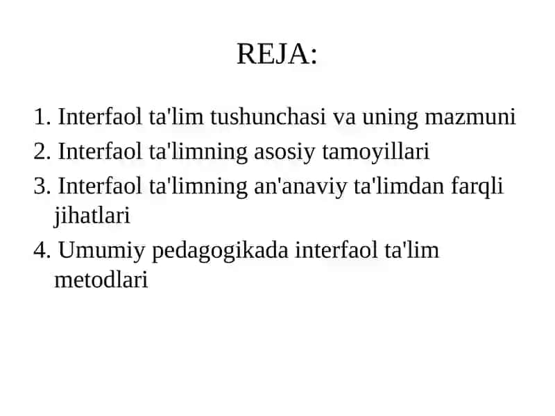 Interfaol ta’lim va uning o’ziga xosliklari 2