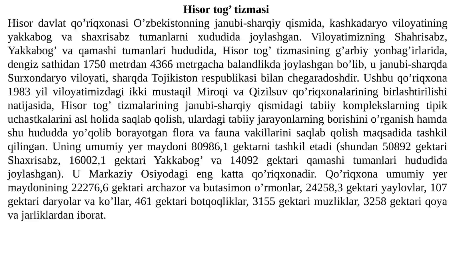 Hayvonlarningmuhofazachoralari 2