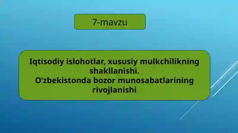 O`zbekistonning eng yangi tarixi 2