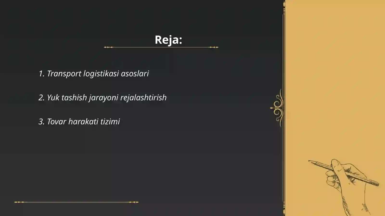 transport logistikasi xizmat ko'rsatish 2