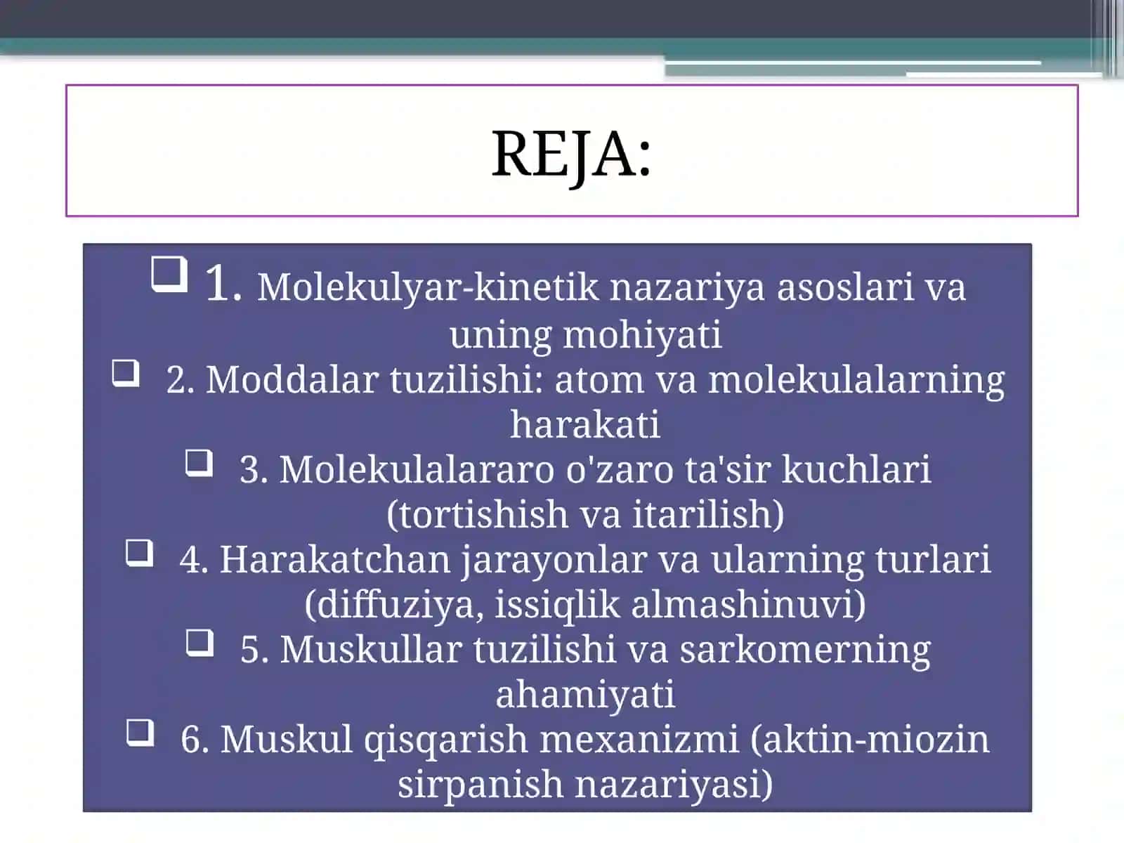 Muskullar qisqarishi 2