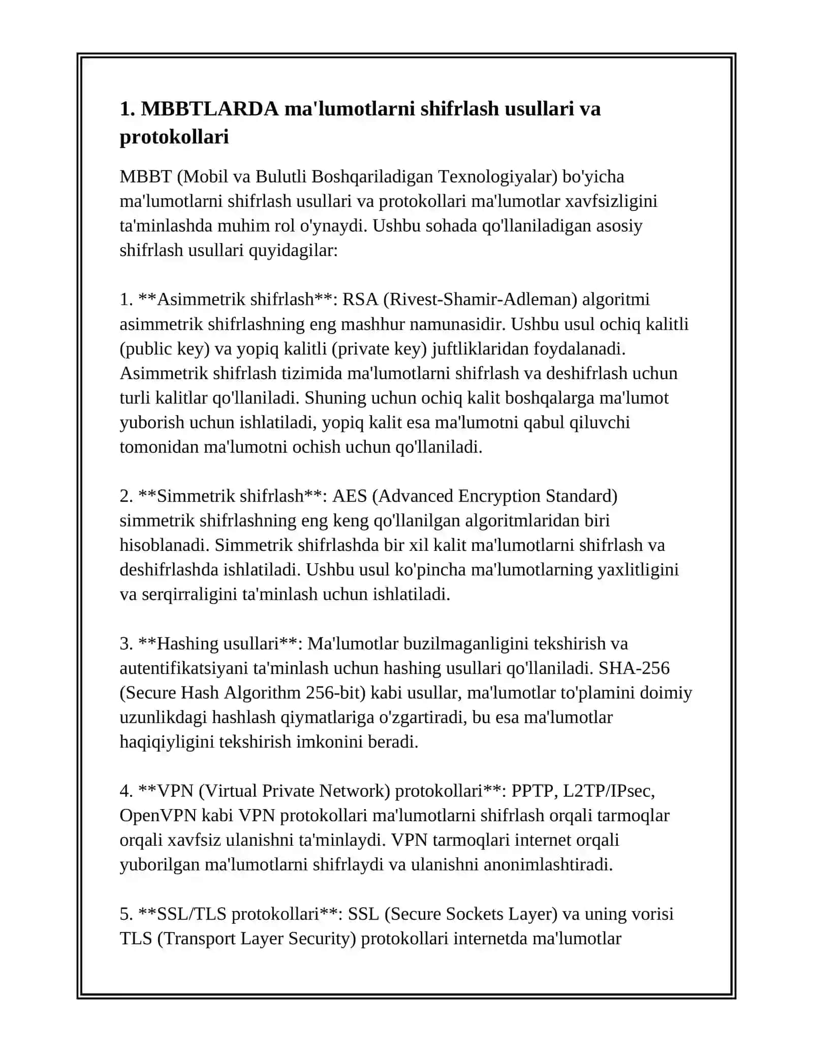 MBBTLARDA MA TUMOTLAR XAV VFIZLIGINI TA' MINLASH USULLARI 2