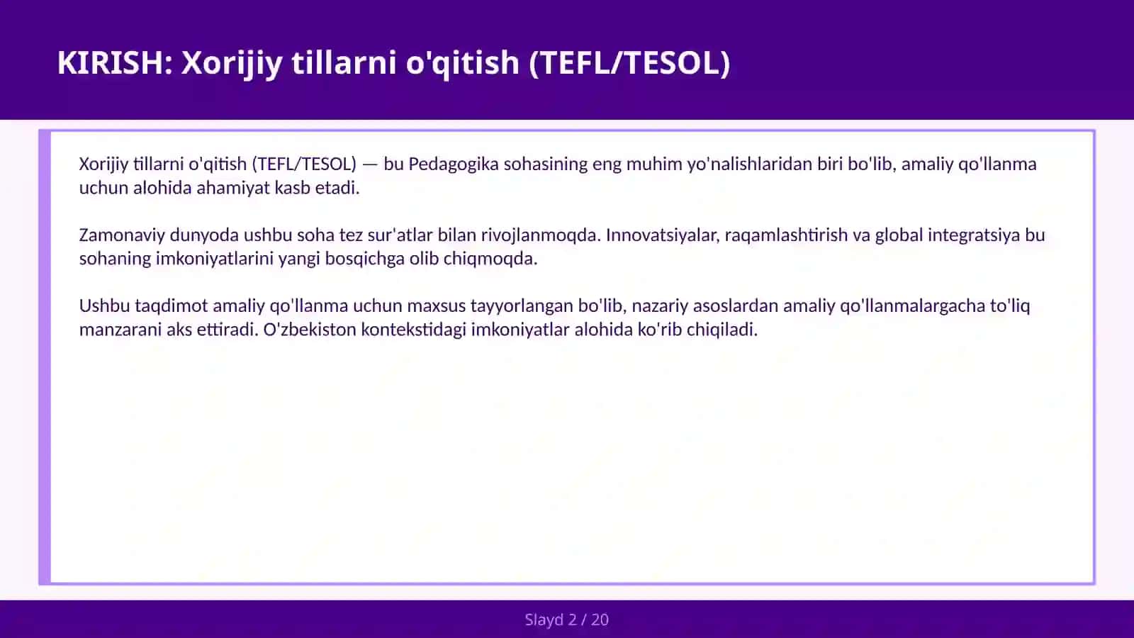 Kommunikativ va leksik yondashuv — amaliy qo'llanma 2