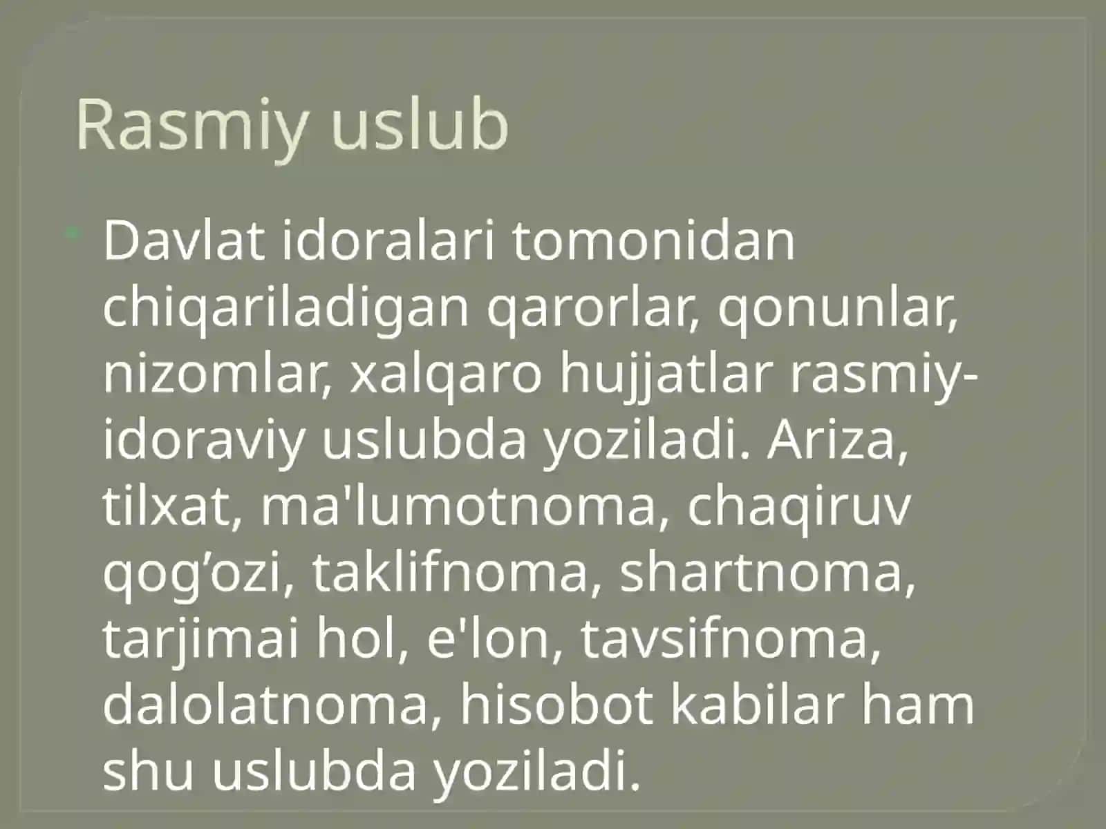 Rasmiy uslub 2