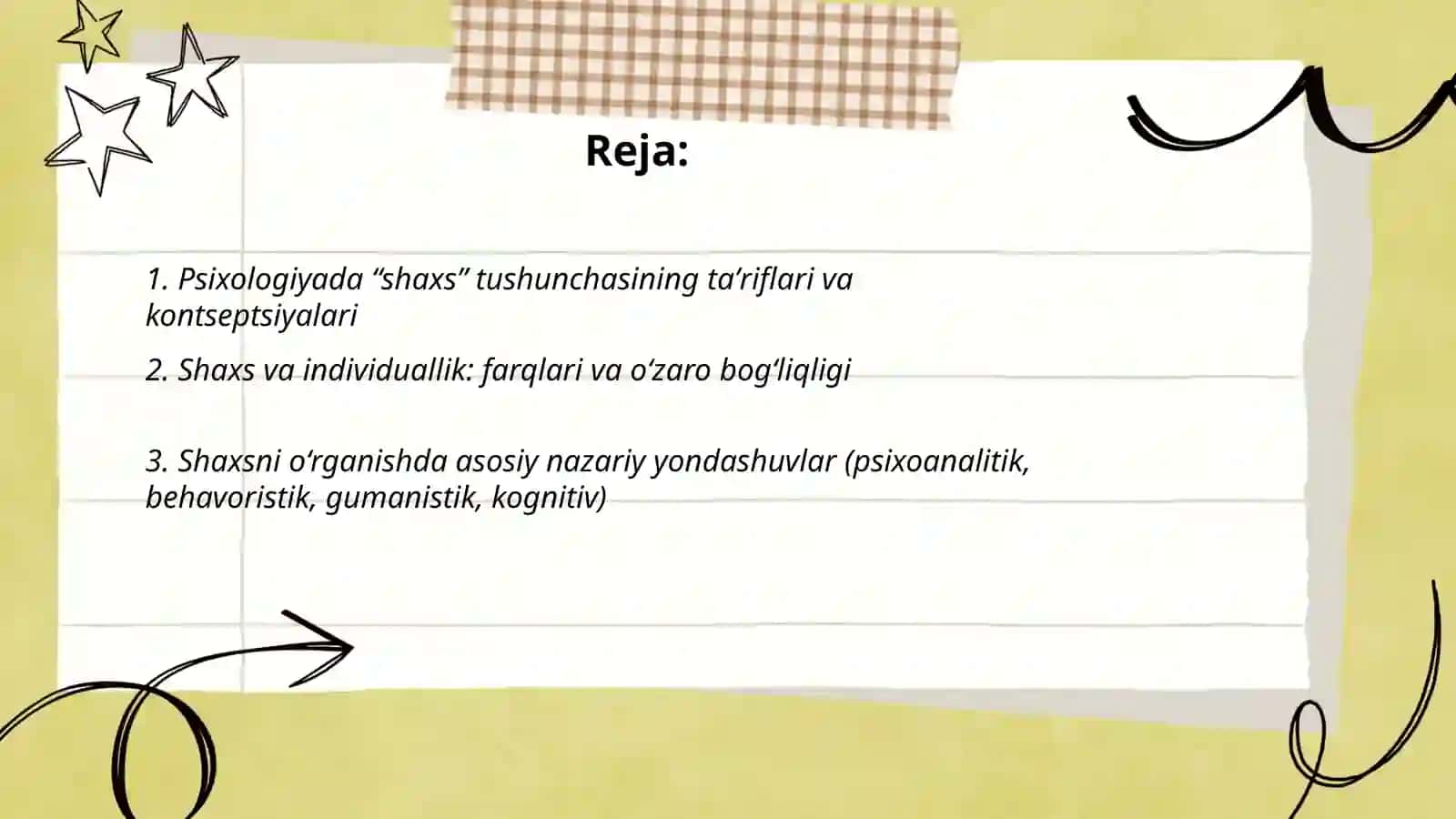 Shaxs psixologiyasi 2