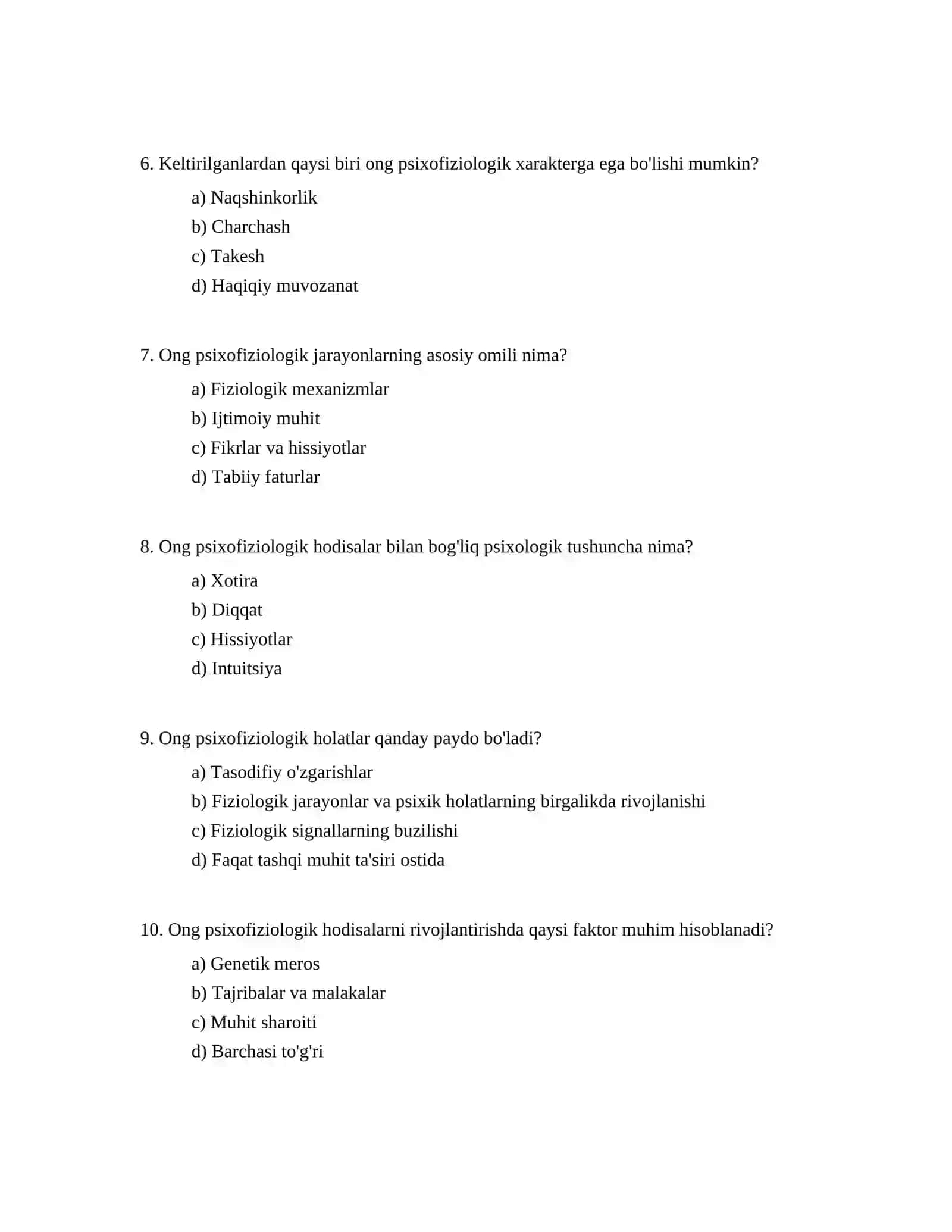 Ong psixofiziologik hodisa sifatida 2