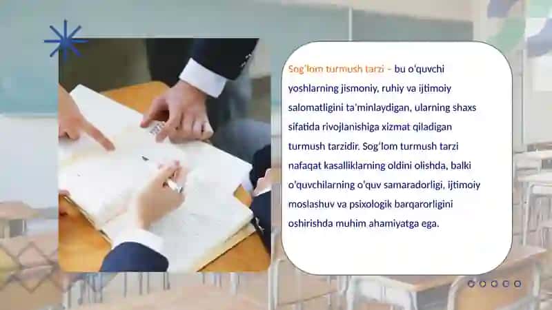 O‘quvchi yoshlar o‘rtasida sog‘lom turmush tarzini shakllantirish 2