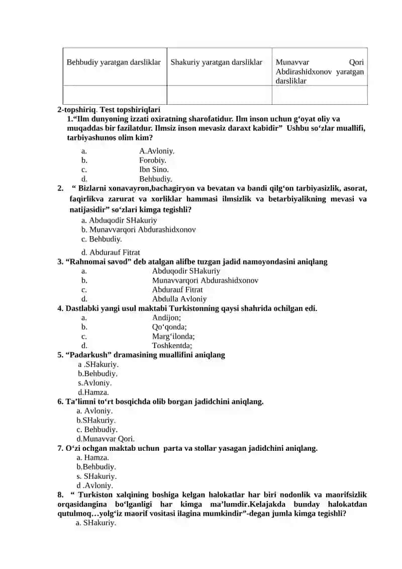 Jadid Ma`rifatparvarlarining Pedagogik Qarashlari 2