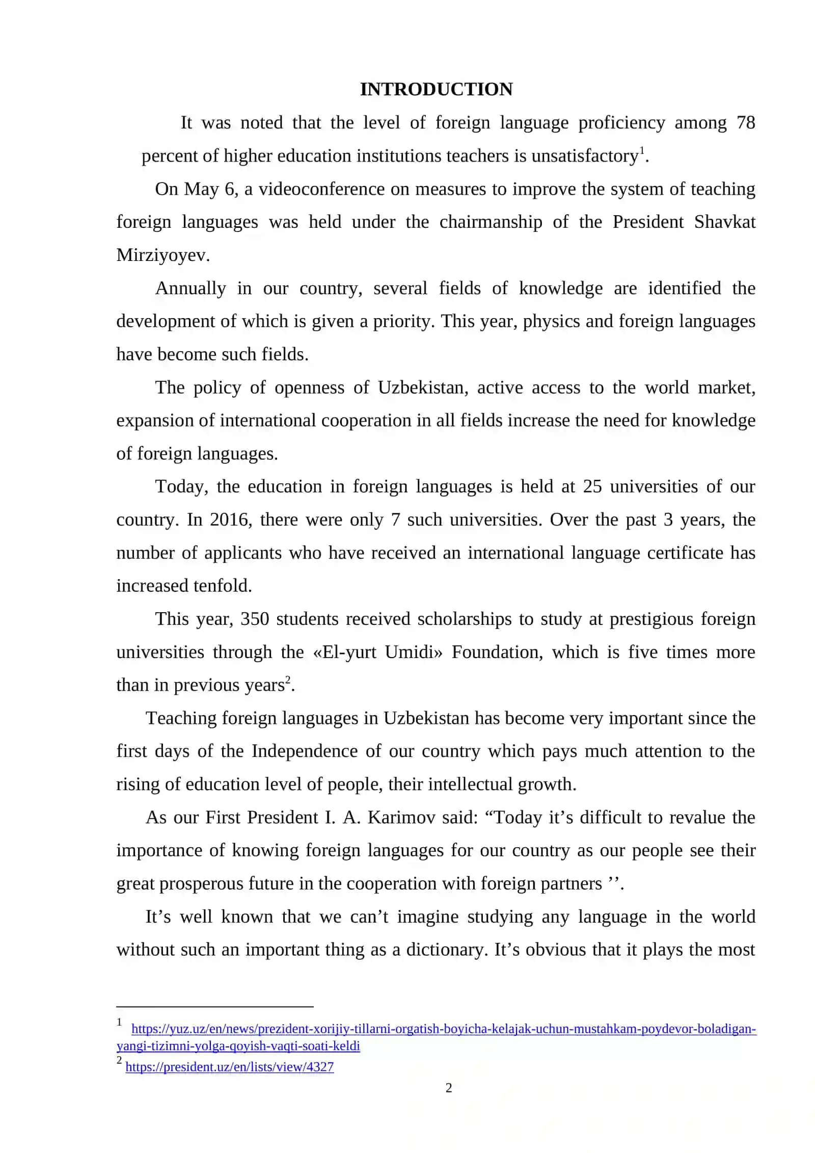 The history of lexicography 2