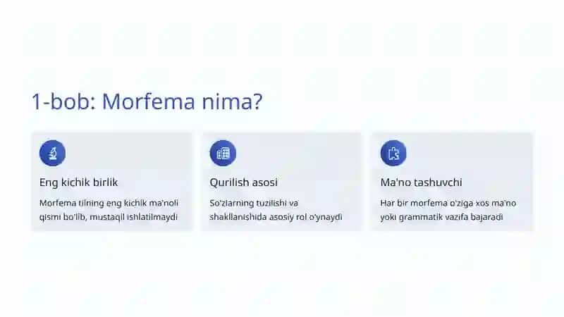 Morfema tushunchasi va turlari 2