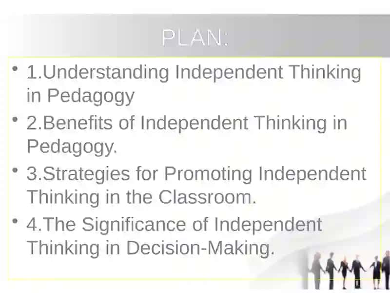 Independent Thinking in Pedagogy 2