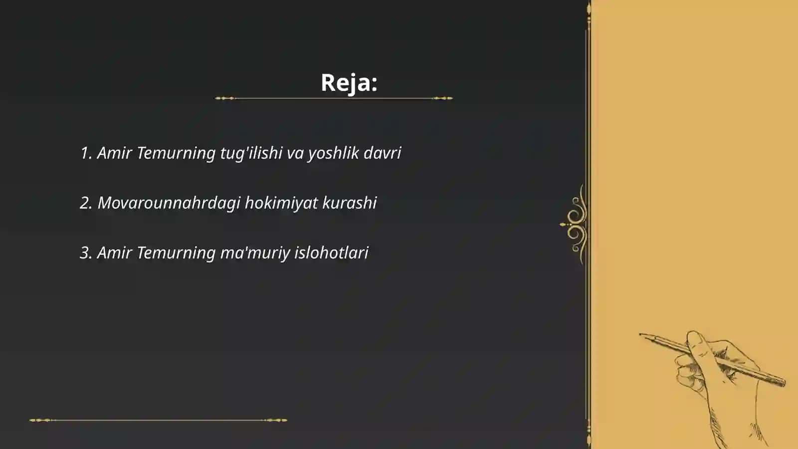 Amir Temurning tug'ilishi va yoshlik davri 2