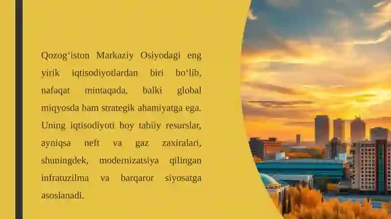Qozog‘iston Iqtisodiyoti 2