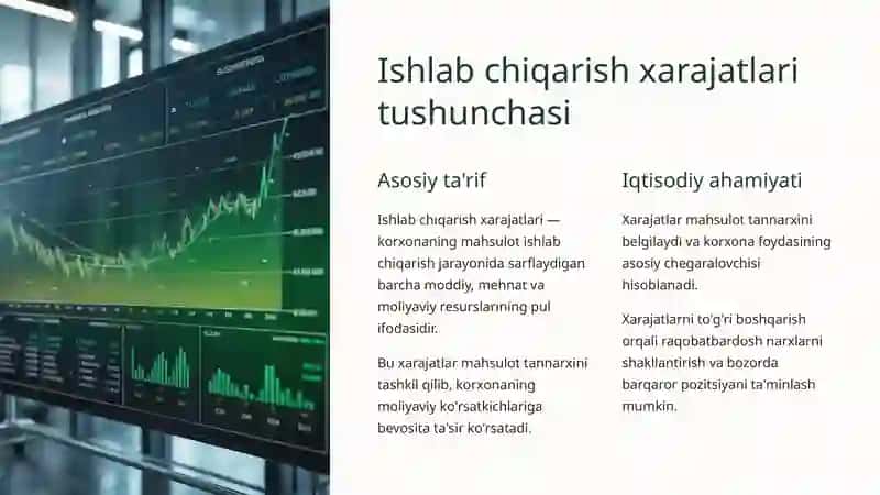 Ishlab chiqarish xarajatlari: tarkibi va tasnifi 2