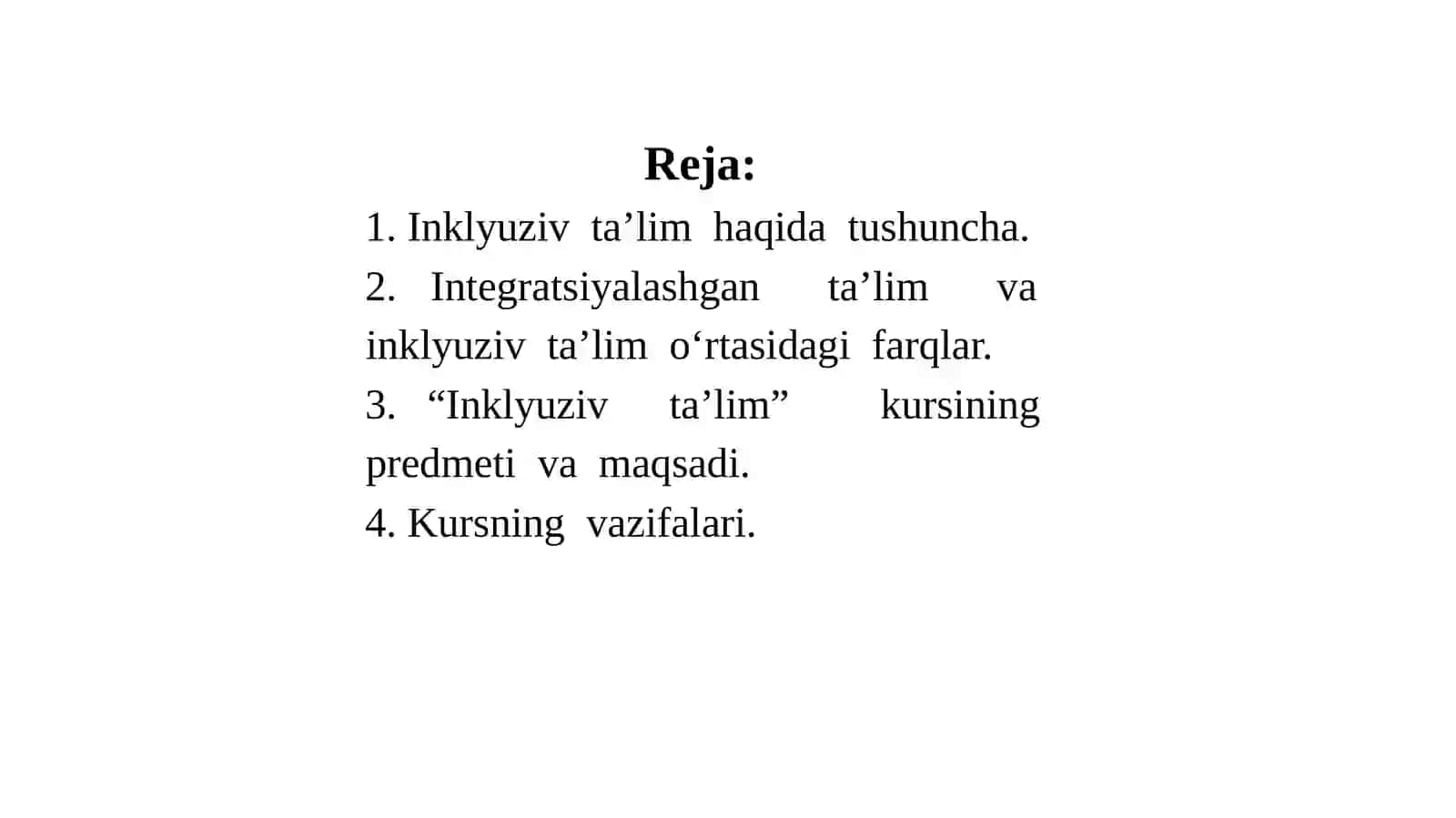 Inklyuziv ta’lim kursi 2
