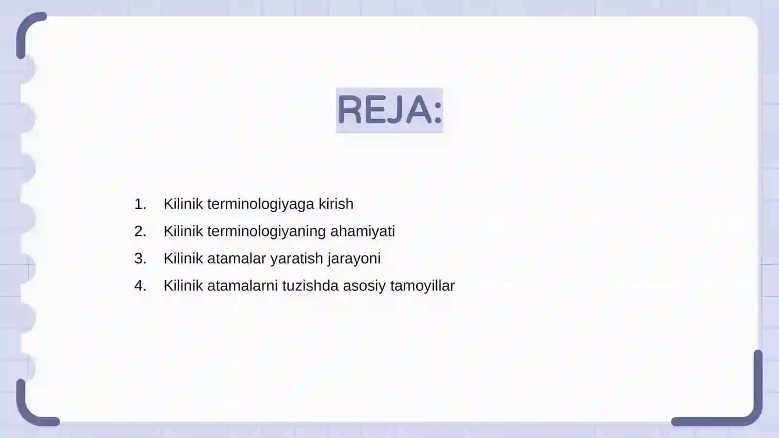 Kilinik terminologiyaga kirish 2