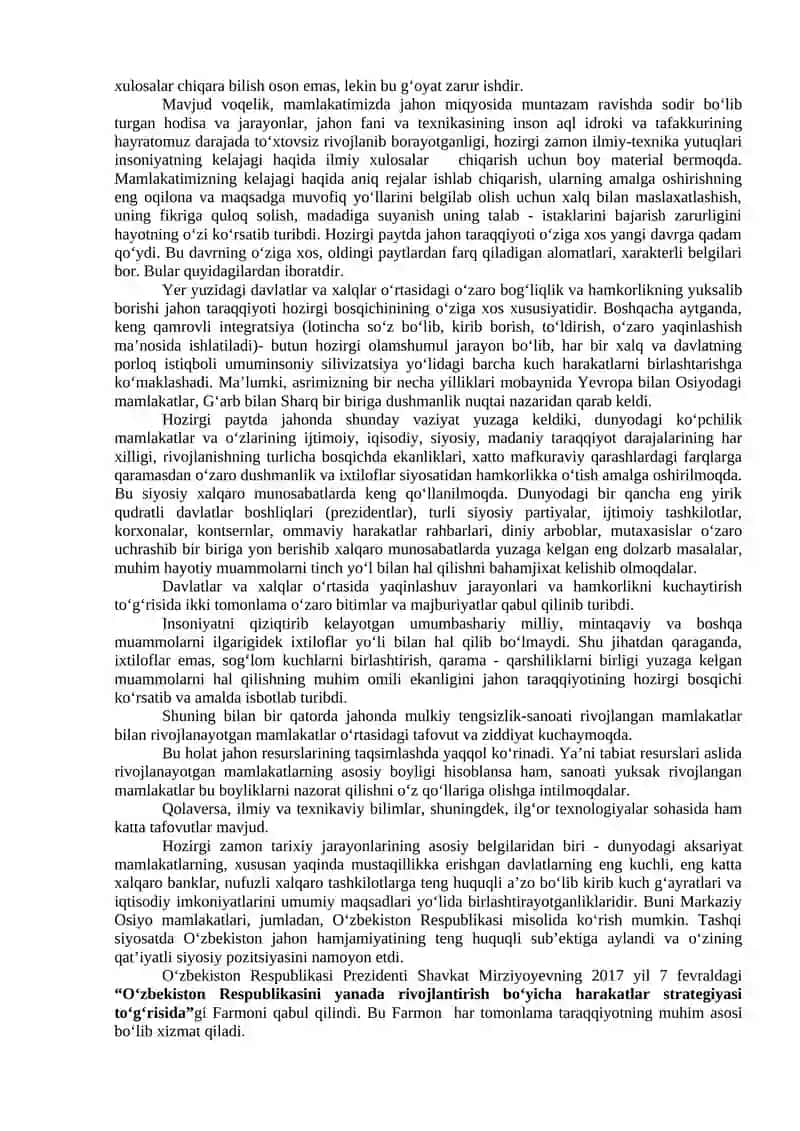 Globallashuv va global muammolarning falsafiy jihatlari 2