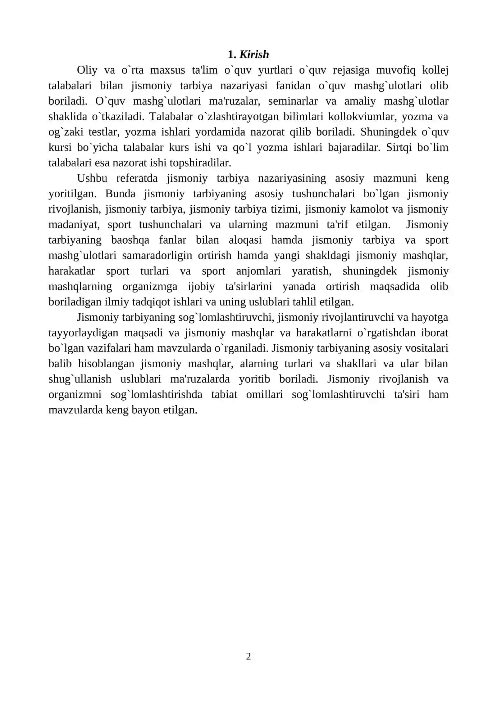 Jismoniy harakatlarga o`rgatish, harakat malakalari va ko`nikmalari 2