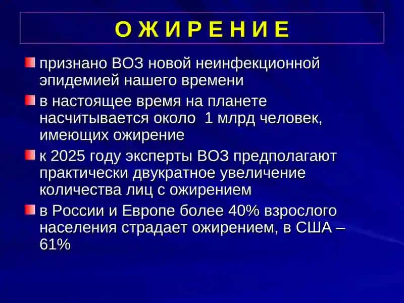Ожирение - бич 21 века 2