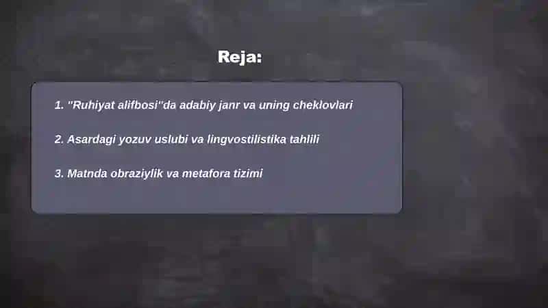 Ruhiyat alifbosi 2
