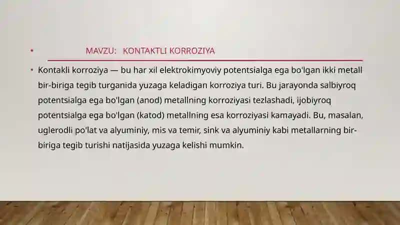KONTAKTLI KORROZIYA 2