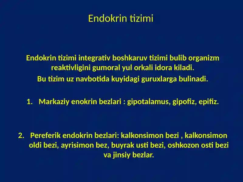 Endokrin tizimi 2