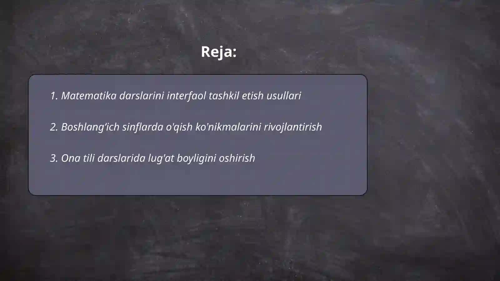 Boshlangʻich sinflarda metodik tavsiya 2