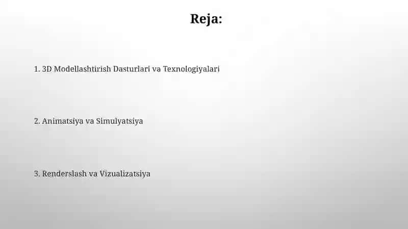 3D MAX UchO'lchovliGrafikDasturImkoniyatlari 2