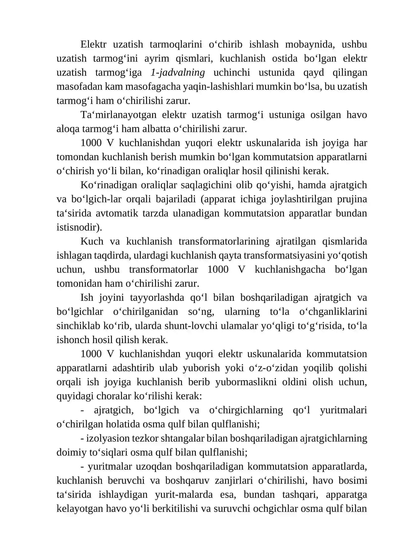 Konchilik korxonari elektr tarmoqlarida ximoyaviy o'chirish 2