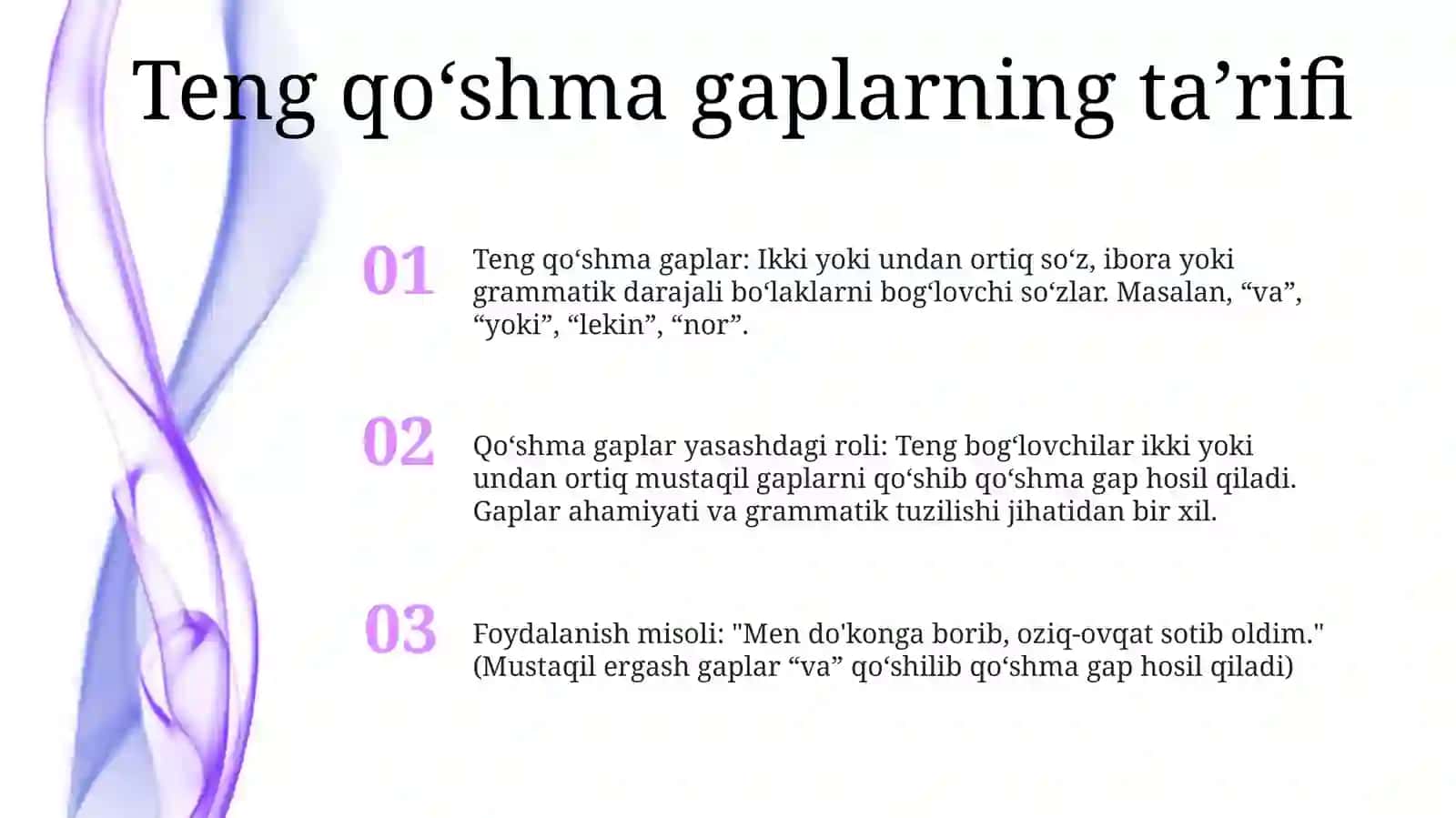 BogʻLangan QoʻShma Gapni Tashkil Etishda TengBoʻGʻLovchilarningRoʻLi 2