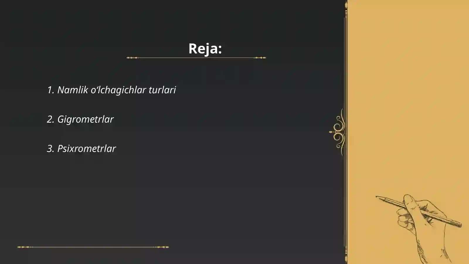 Namlik o‘lchagichlar turlari 2