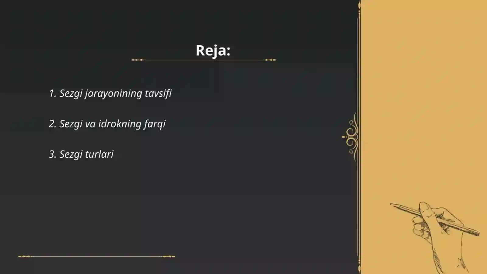 Sezgi va Idrokning Tavsifi 2