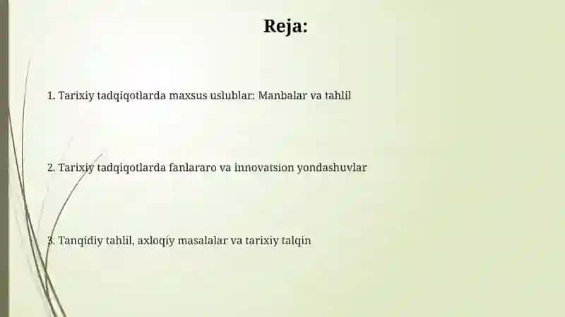 Tarixiy manbalar tahlili va arxeologiya 2