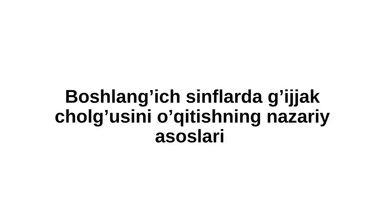 “Raqs” asarini orgatish metodikasi 2