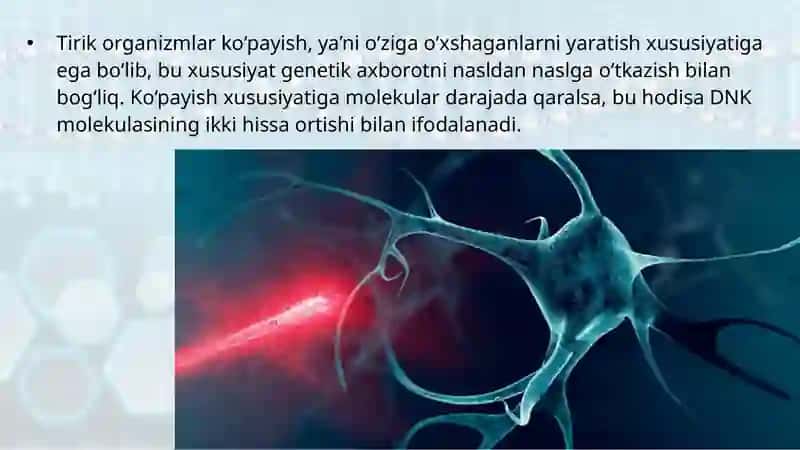 Hujayra tiriklikning irsiy birligi 2