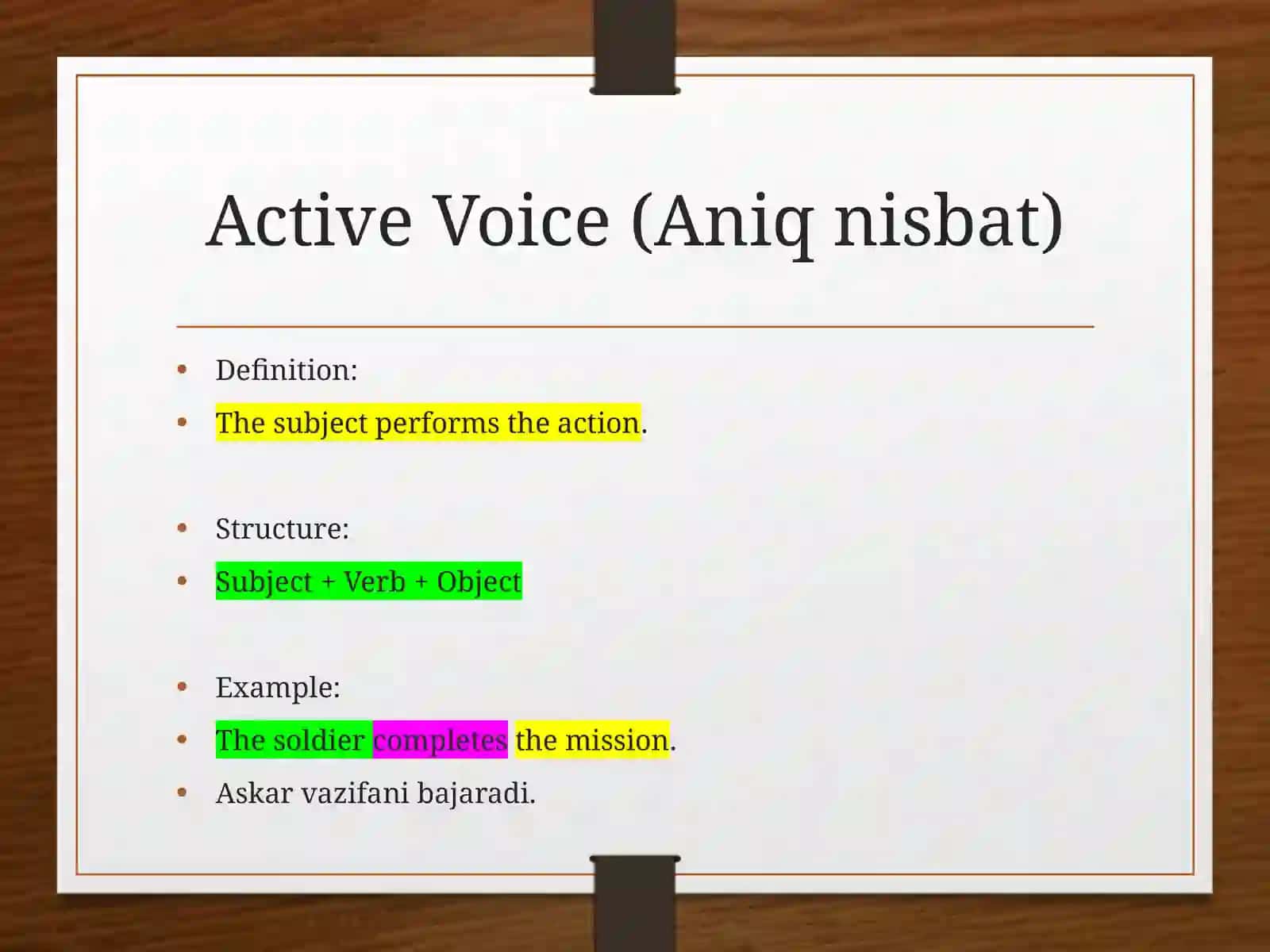 Voice in Grammar 2